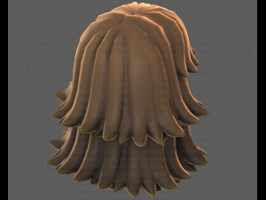 Base Hair for girl V51 Modelo 3D