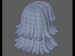 Base Hair for girl V51 Modelo 3D