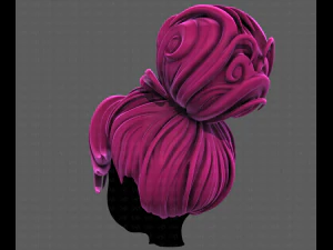 3D Hair style for girl V111 3D Model
