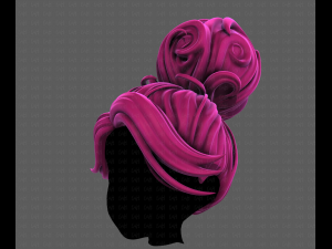 3D Hair style for girl V111 3D मॉडल