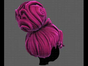 3D Hair style for girl V111 3D Model