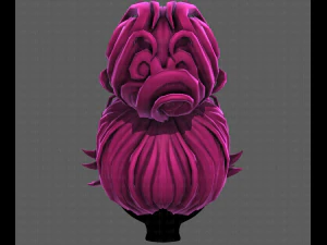 3D Hair style for girl V111 3D Model