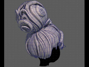 3D Hair style for girl V111 3D Model