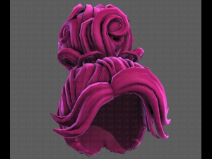 3D Hair style for girl V111 3D मॉडल