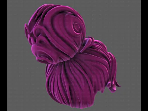 3D Hair style for girl V111 3D Model