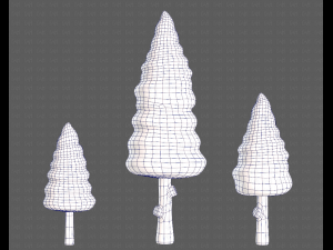 Trees Cartoon V26 Model 3D