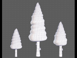 Trees Cartoon V26 Model 3D