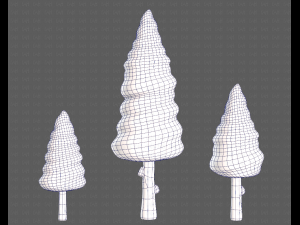 Trees Cartoon V26 Model 3D