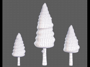Trees Cartoon V26 Model 3D