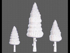 Trees Cartoon V26 Model 3D