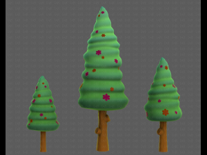 Trees Cartoon V26 Model 3D