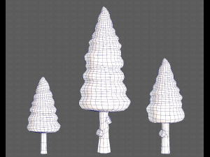 Trees Cartoon V26 Model 3D