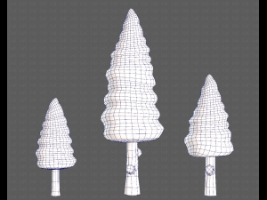 Trees Cartoon V26 Model 3D