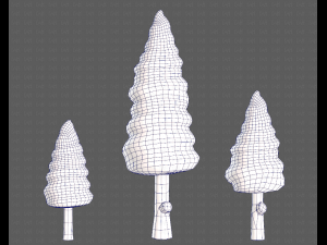 Trees Cartoon V26 Model 3D