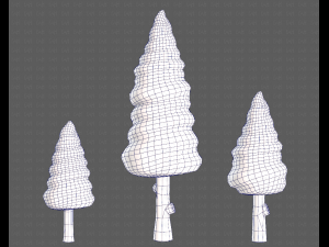 Trees Cartoon V26 Model 3D