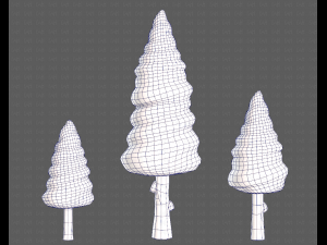Trees Cartoon V26 Model 3D