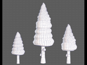 Trees Cartoon V26 Model 3D