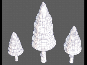 Trees Cartoon V26 Model 3D