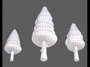 Trees Cartoon V26 Model 3D