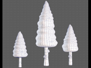 Trees Cartoon V26 Model 3D