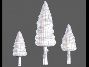 Trees Cartoon V26 3D Model