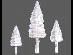 Trees Cartoon V26 Model 3D