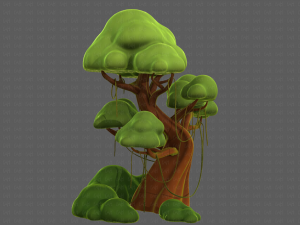 Trees Cartoon V27 3D Модель