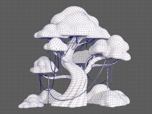 Trees Cartoon V27 3D Модель