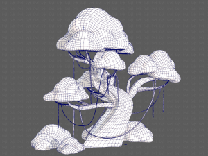 Trees Cartoon V27 3D Модель
