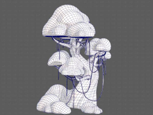 Trees Cartoon V27 3D Model