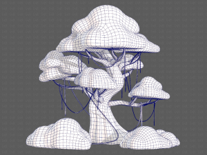 Trees Cartoon V27 3D Модель