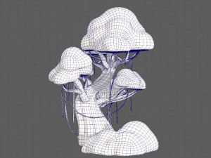 Trees Cartoon V27 3D Model