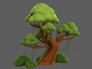 Trees Cartoon V27 3D Модель