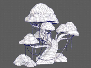 Trees Cartoon V27 3D Model