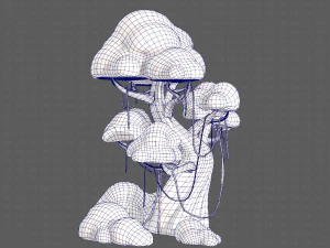 Trees Cartoon V27 3D Model
