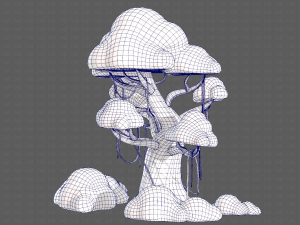 Trees Cartoon V27 3D Модель