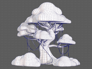 Trees Cartoon V27 3D Модель