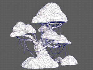 Trees Cartoon V27 3D Модель