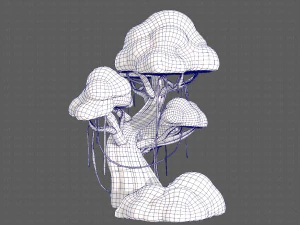 Trees Cartoon V27 3D Model