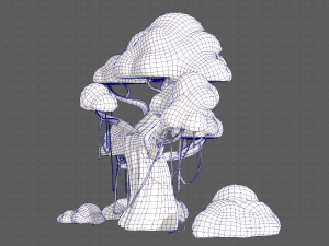 Trees Cartoon V27 3D Модель