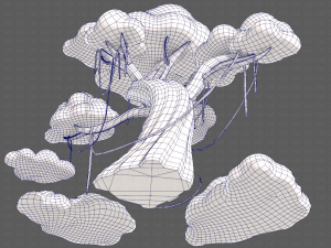 Trees Cartoon V27 3D Модель