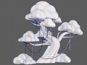 Trees Cartoon V27 3D Model