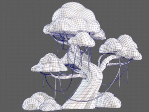 Trees Cartoon V27 3D Model