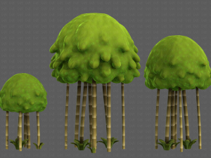 Trees Cartoon V28 3D Model
