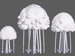 Trees Cartoon V28 3D Model