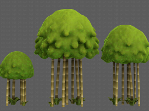Trees Cartoon V28 3D Model