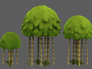 Trees Cartoon V28 3D Model