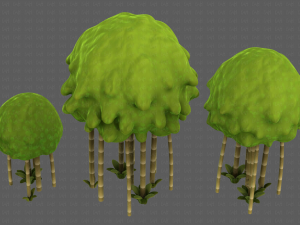 Trees Cartoon V28 3D Model