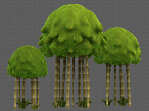 Trees Cartoon V28 3D Model