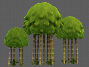 Trees Cartoon V28 3D Model